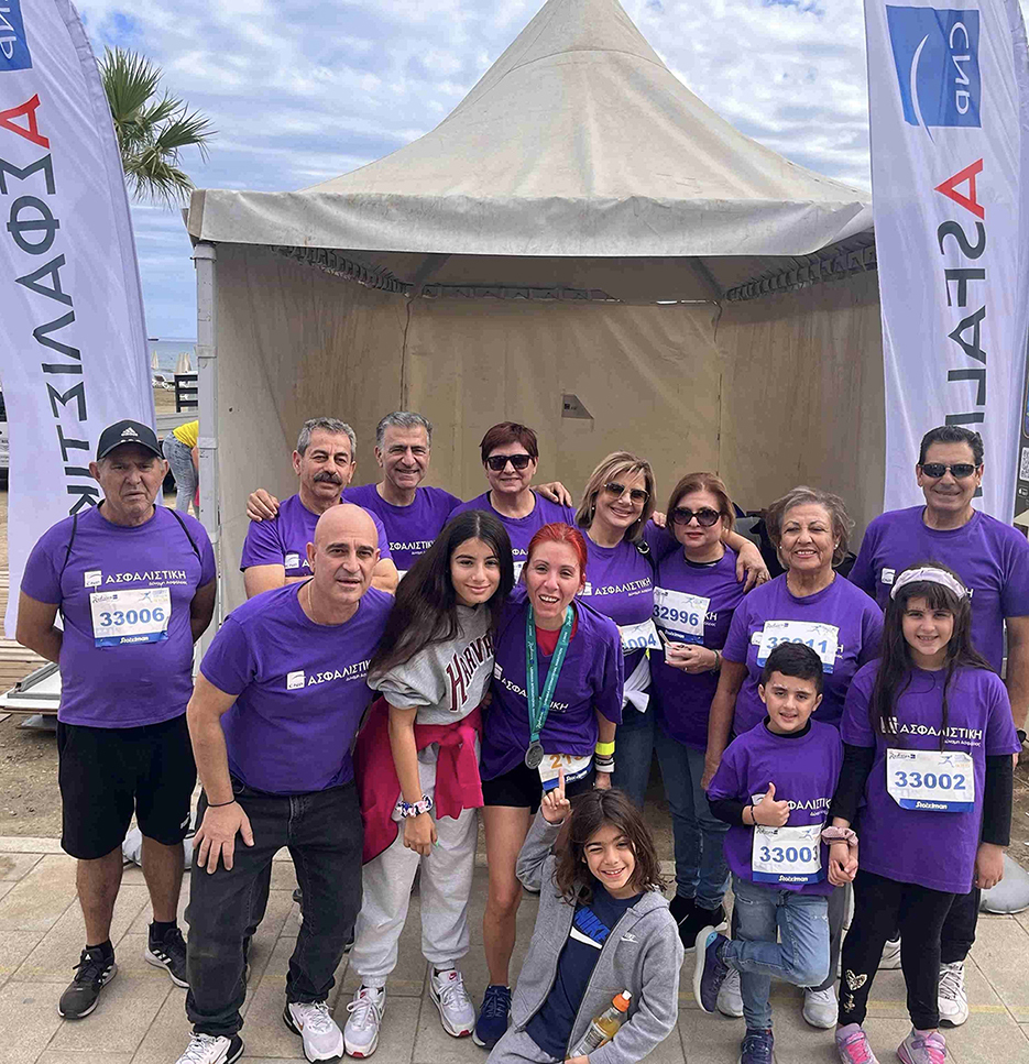 The Power of Insurance of CNP ASFALISTIKI covered the participants of 6th RADISSON BLU Larnaca International Marathon 2023
